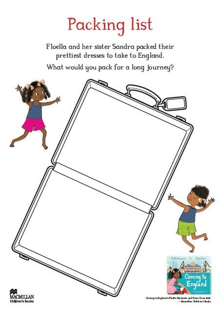 Activity sheet - Packing list - Coming to England - Floella Benjamin.JPG